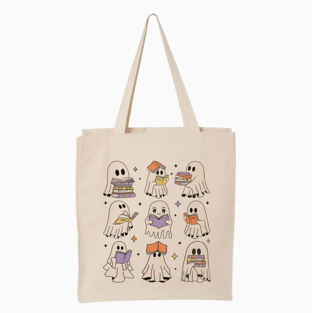 Reading Ghosts Tote Bag