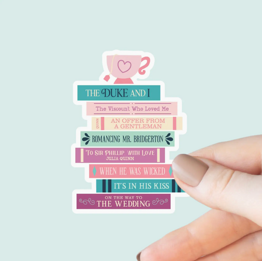Bridgerton Book Stack