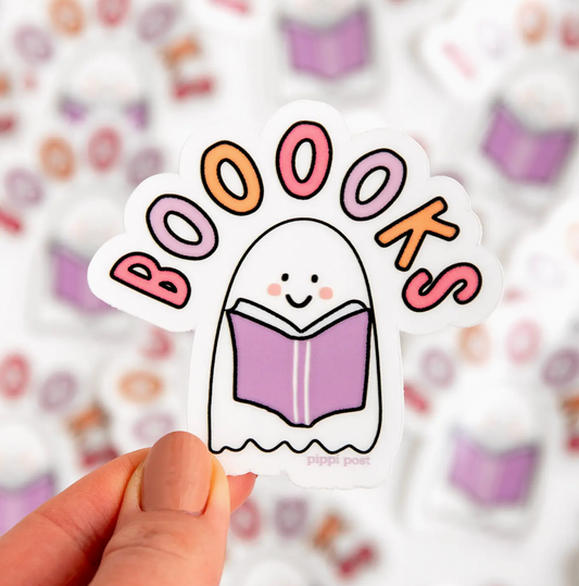 Booooks Clear Decal Sticker