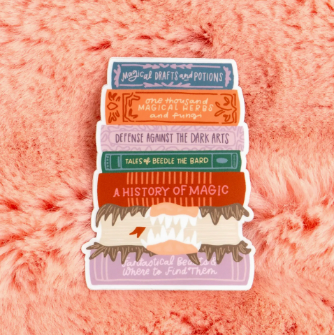 Magic School Textbooks Decal Sticker